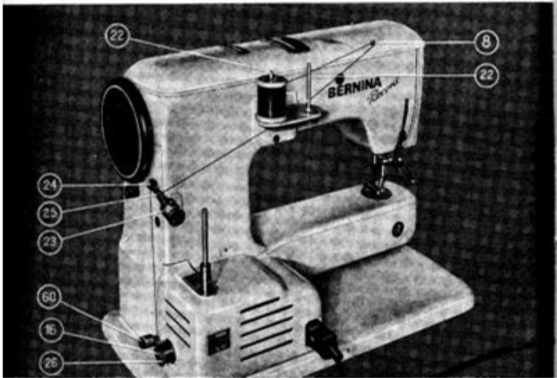 BERNINA RECORD 530, 530 - Bobinage du fil inférieur - 1