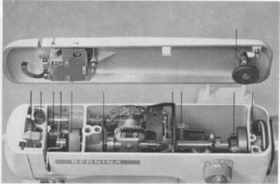 BERNINA 707 - To take off the open arm cover - 5