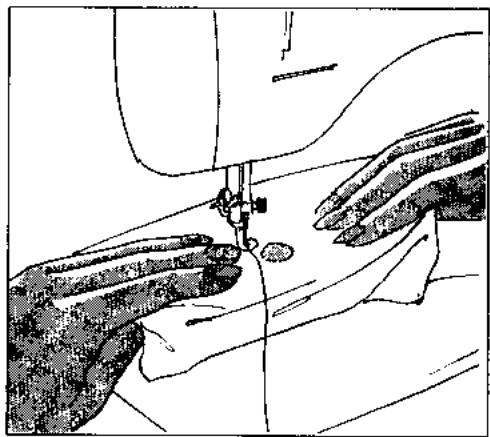 BERNINA 707 - 2nd run: Oversewing the threads - 2