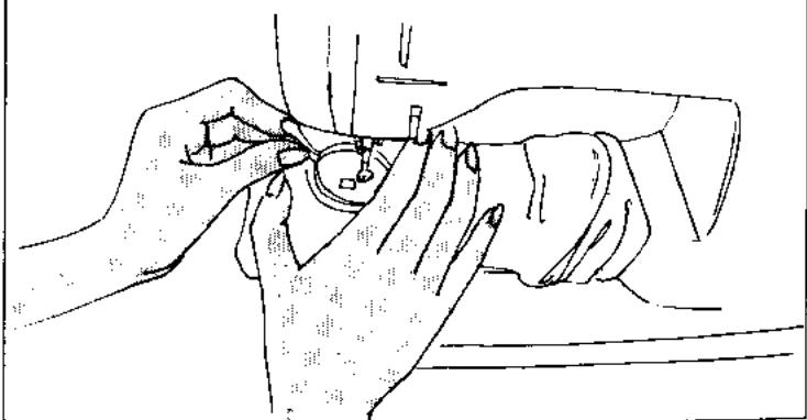 BERNINA 707 - Darning fine socks (also sleeves) - 3