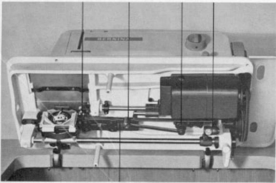BERNINA 707 - To take off the open arm cover - 6