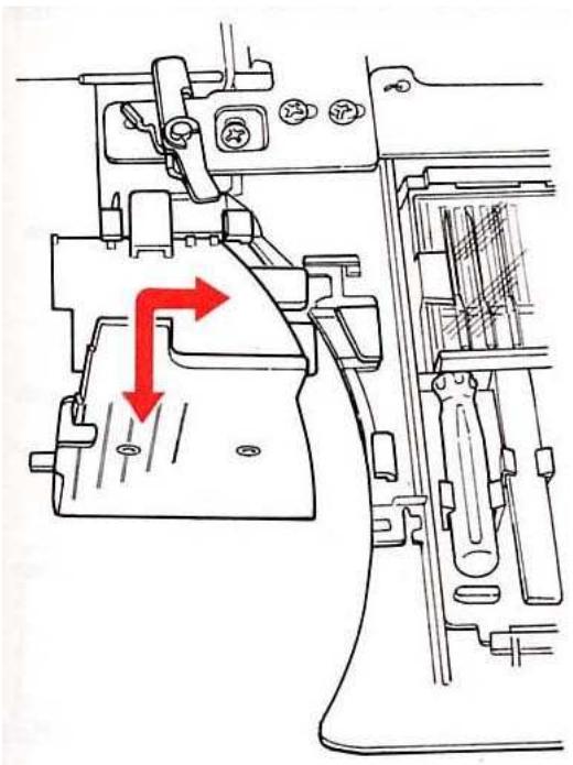 BERNINA 1300DC - Levier du couteau supérieur - 1