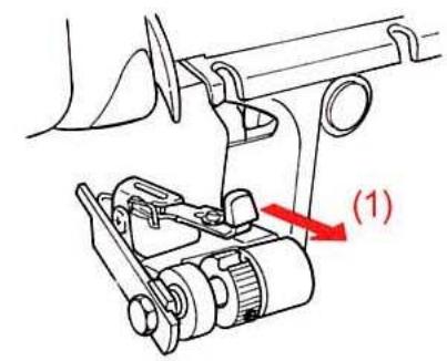 BERNINA 1300DC - Lever de réglage pour le boucleur supérieur - 1
