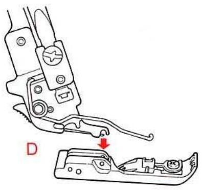 BERNINA 1300DC - Relever et abaisser le coudeau supérieur - 3