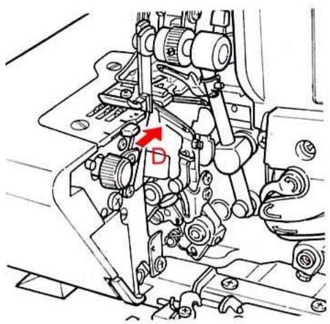 BERNINA 1300DC - Recouvrement du boucleur supérieur - 2