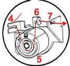 BERNINA 1300DC - Enfilage du boucleur pour le point enveloppant (violet) - 2