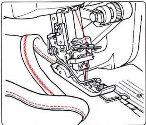 BERNINA 1300DC - Fronces avec point de chaînette - 1