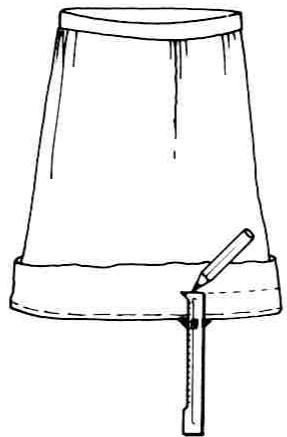 BERNINA 801 SPORT - Marking of hem depth - 1