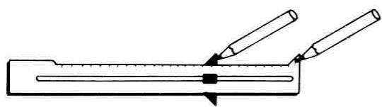 BERNINA 801 SPORT - Template for buttonholes, hems, pleats, scallops, etc. (Special accessory) - 2