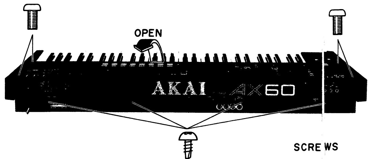 AKAI AT 901 - 2-1. HOW TO OPEN THE FRONT PANEL (Refer to Fig. 2-1) - 1