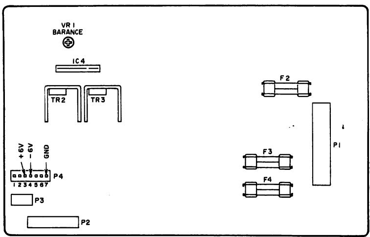 AKAI AT 901 - 6-1. BALANCE OF ± 6V ON THE POWER SUPPLY PC BOARD - 1