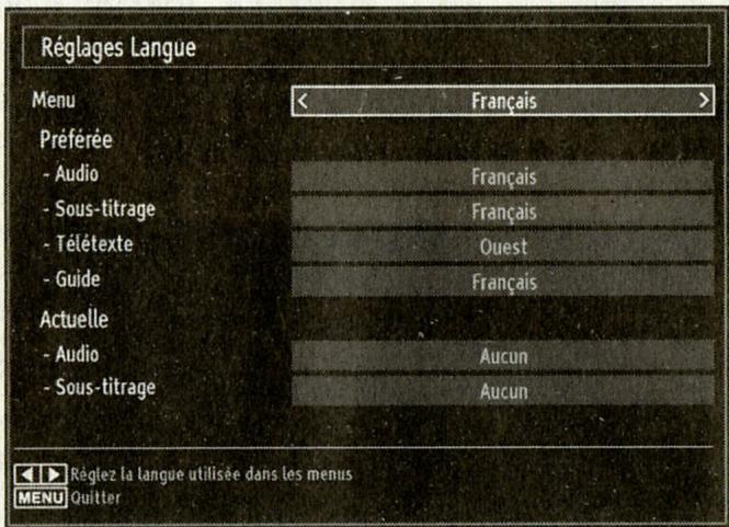 WALTHAM WT 32842 B - Configuration des préférences linguistiques - 1