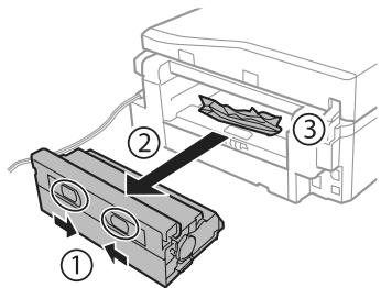 EPSON EXPRESSION PHOTO XP-750 - Rimozione della carta inceppata dal coperchio posteriore - 2