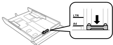 EPSON EXPRESSION PHOTO XP-750 - Die Papierführungsschiene auf das verwendete Papierformat schieren. - 1