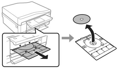 EPSON EXPRESSION PHOTO XP-750 - Rimozione di un CD/DVD - 1