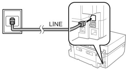 EPSON EXPRESSION PHOTO XP-750 - Uso di una linea Telefonica solo per fax - 1