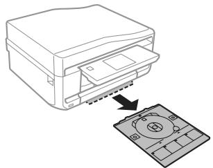 EPSON EXPRESSION PHOTO XP-750 - Retirez le plateau CD/DVD du produit. - 1