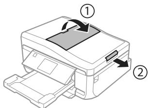 EPSON EXPRESSION PHOTO XP-750 - Open the ADF input tray, and then slide out the output tray extension. - 1