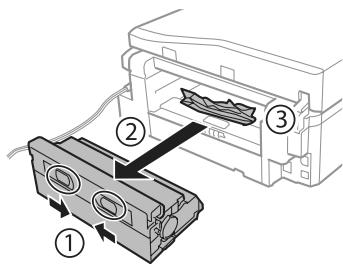 EPSON EXPRESSION PHOTO XP-750 - Removing jammed paper from the rear cover - 1