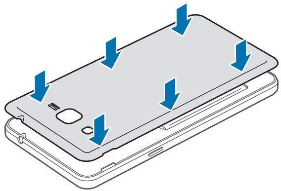 SAMSUNG SM-G531F - Installer la carte SIM ou USIM et la batterie - 8