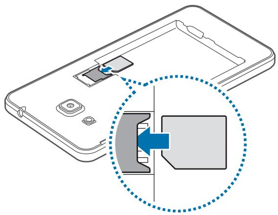 SAMSUNG SM-G531F - Installer la carte SIM ou USIM et la batterie - 5