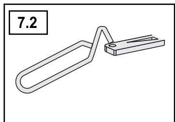 SUPRA VODAK - Réglage de l'air de combustion (fig 7.1) - 2