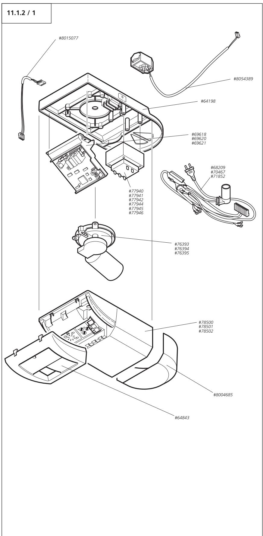 MARANTEC CONFORT 250 - Pièces détachées Comfort 220, 250, 252 - 1