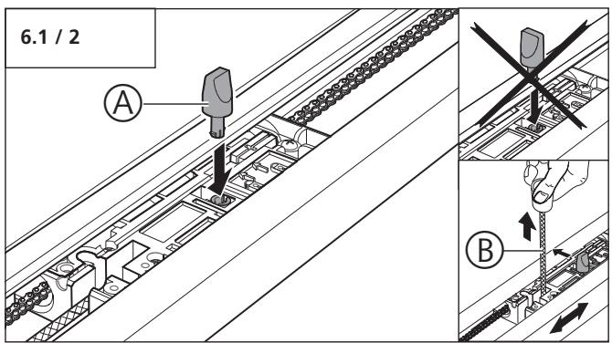 MARANTEC CONFORT 250 - Préparation du rail d'opérateur - 3