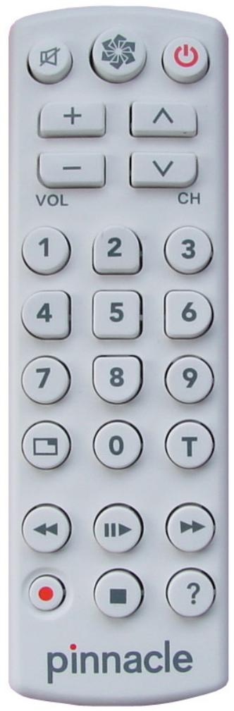 PINNACLE PCTV MEDIACENTER REMOTE - Fonctions des touches de la télécommande - 1