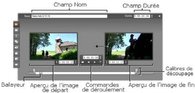 PINNACLE STUDIO 14 - Découpage à l'aide de l'outil Modifier les propriétés du clip - 1