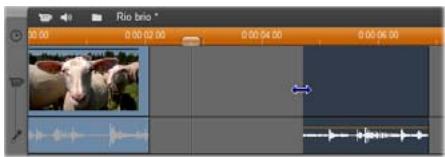 PINNACLE STUDIO 14 - Pour faire un découvert avec plusieurs clips dans le Plan de montage : - 4
