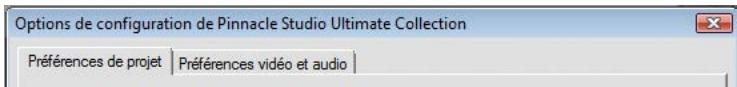 PINNACLE STUDIO 14 - Paramétrage des options - 1