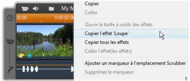 PINNACLE STUDIO 14 - Copier et coller des effets - 1