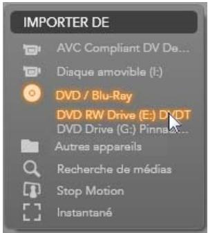 PINNACLE STUDIO 14 - Importer à partir d'un DVD ou d'un disque Blu-ray - 1
