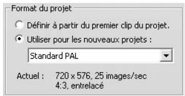 PINNACLE STUDIO 14 - Format video du projet - 1