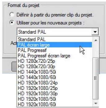 PINNACLE STUDIO 14 - Format du projet - 1
