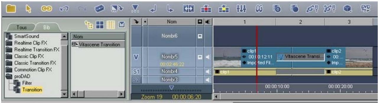 PINNACLE VITASCENE - Avid Liquid / Plugin comme transition - 1