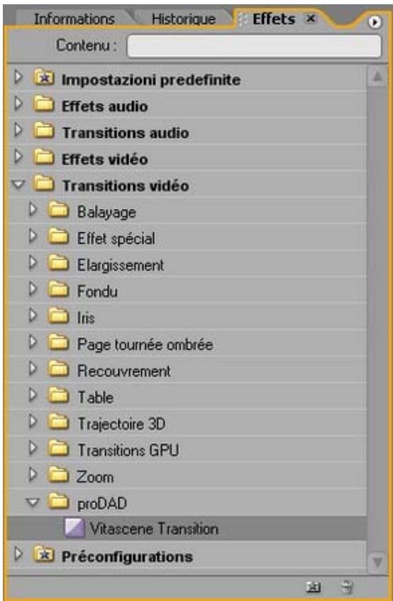 PINNACLE VITASCENE - AdobePremierePro/Plugincomme transition - 1