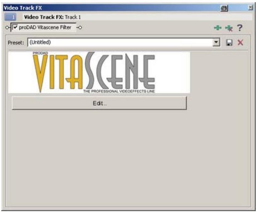 PINNACLE VITASCENE - Sony Vegas / Plugin comme effet video - 2