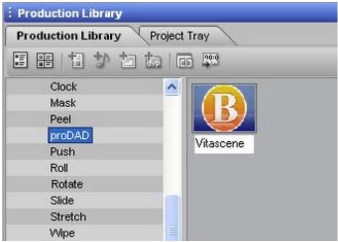 PINNACLE VITASCENE - Ulead Media Studio / Plugin comme transition - 1
