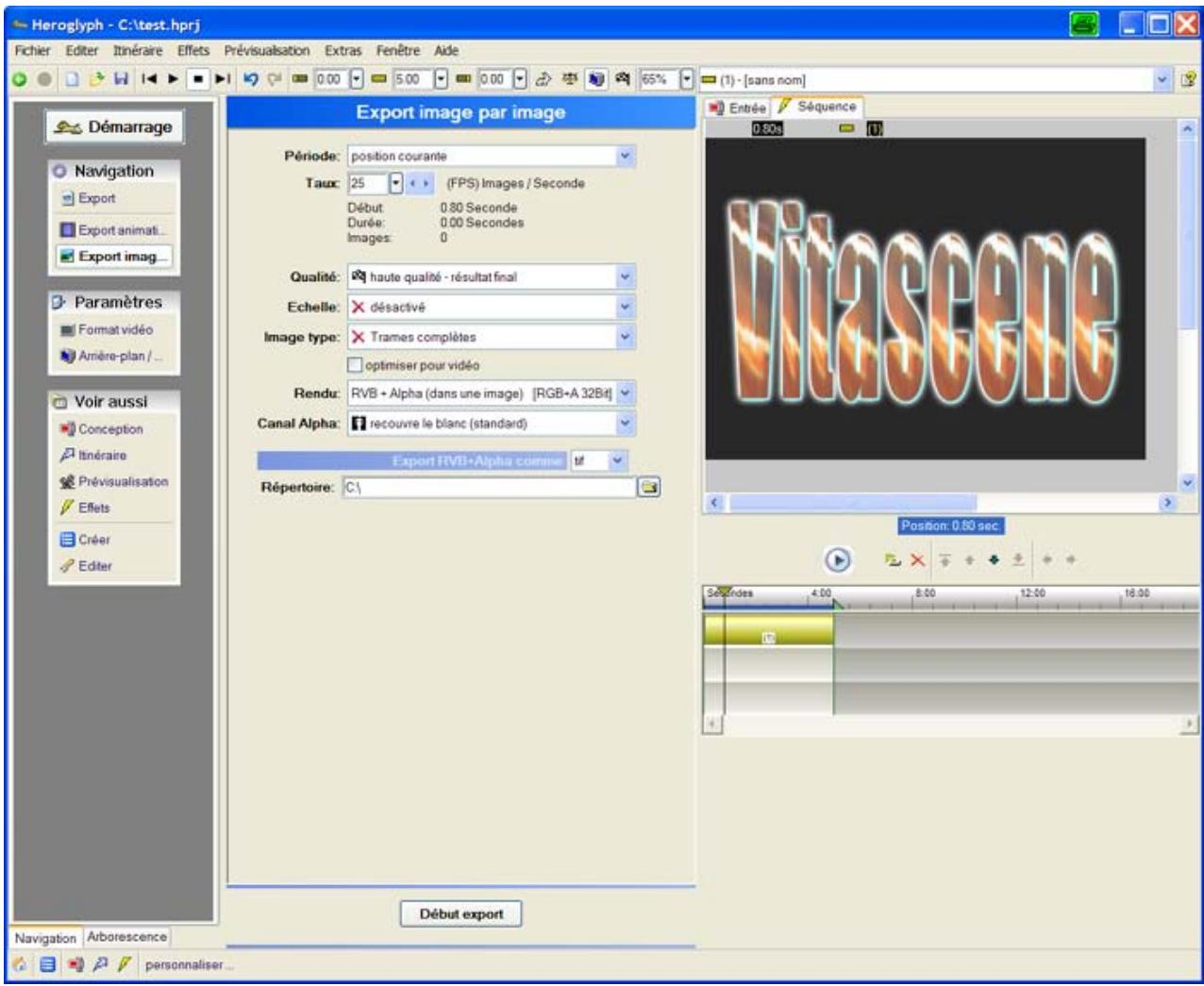 PINNACLE VITASCENE - Texte avec filtre Radiance et keyframes - 1