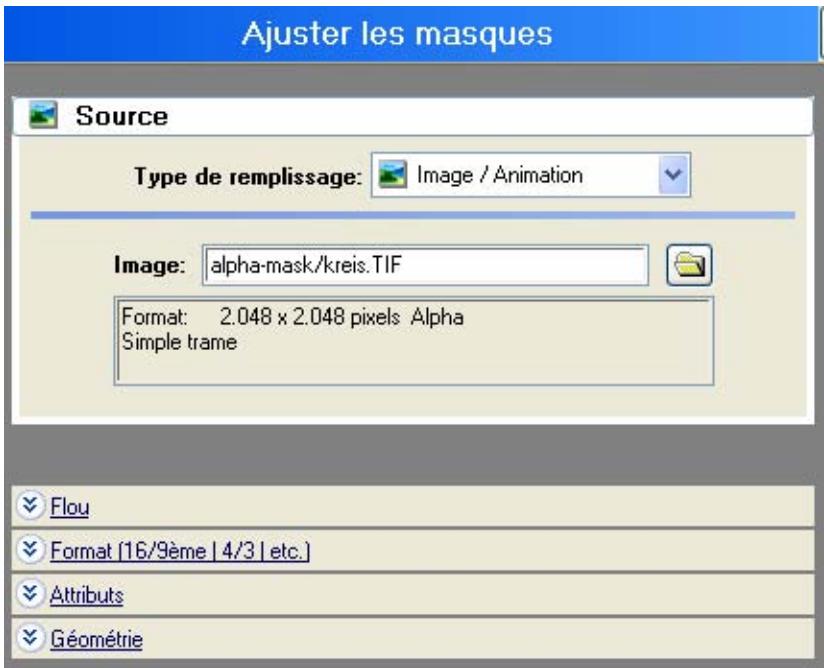 PINNACLE VITASCENE - Ajuster les masques - 1