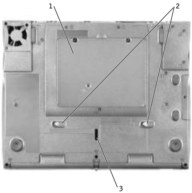 DELL LATITUDE C640 - Bottom View - 1