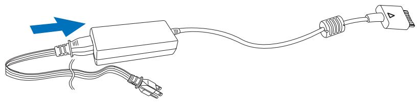 DELL XPS 10 - Branchez l'adaptateur secteur et le cordon d'alimentation - 1