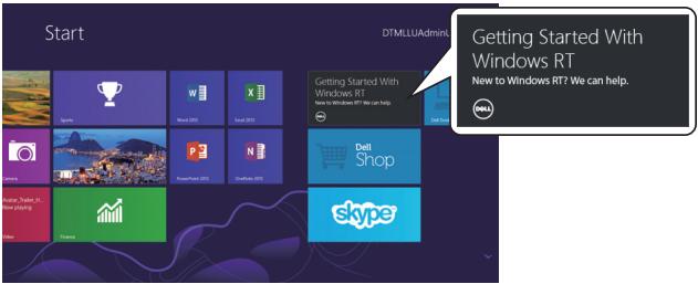 DELL XPS 10 - Faire connaissance avec windows 8 - 1