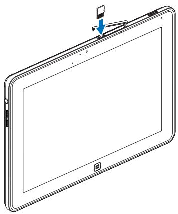 DELL XPS 10 - Insérer une carte micro-sd - 1