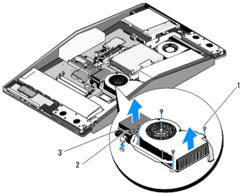 DELL XPS ONE - Remplacement de l'ensemble dissipateur de chaleur du processeur - 4