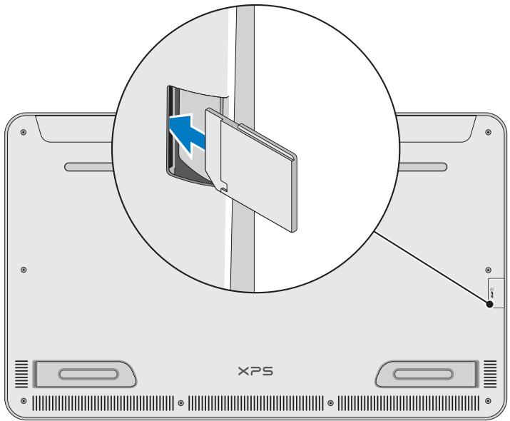 DELL XPS ONE 18-0071 - Insérer une carte SD (facultatif) - 1