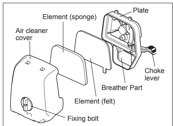 DOLMAR MS-246.4 C - Points in Handling Air Cleaner Element - 1