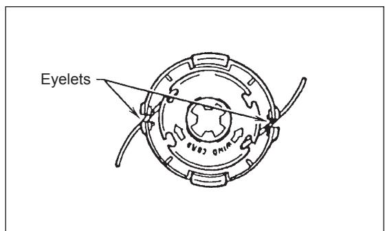 DOLMAR MS-246.4 C - Replacing the nylon cord - 4